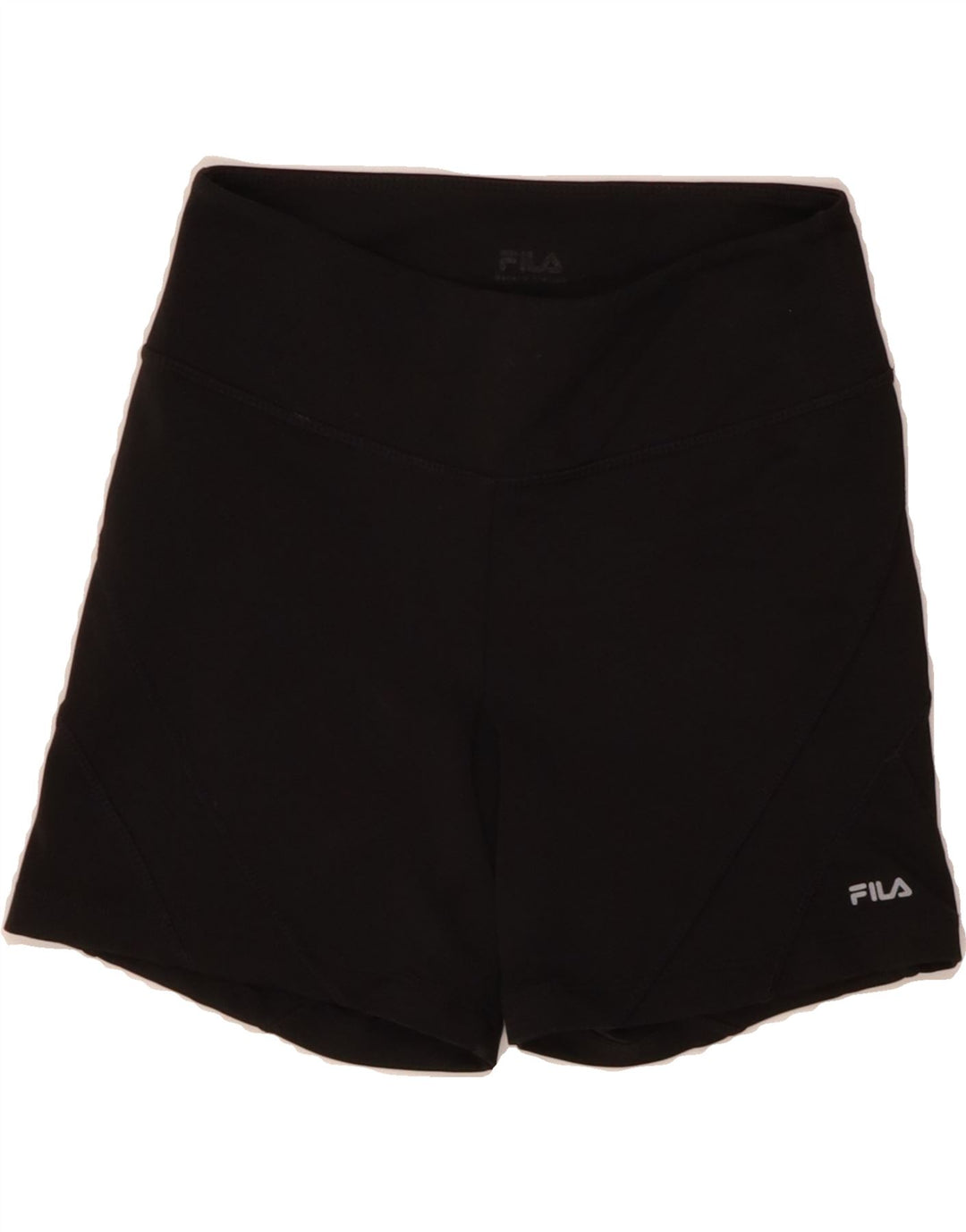 FILA Womens Sport Shorts UK 2 2XS  Black Polyester Vintage Fila and Second-Hand Fila from Messina Hembry 