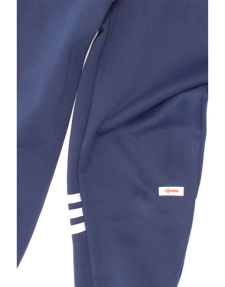 Adidas Boys Tracksuit Trousers Joggers 6-7 Years Navy Blue Polyester