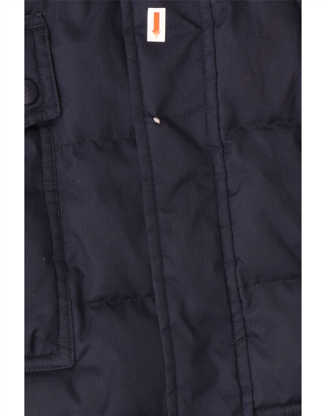 ADIDAS Boys Padded Jacket 13-14 Years Blue Colourblock Polyester