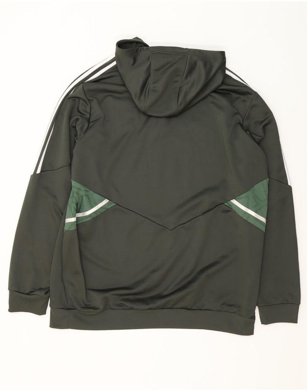 Adidas Mens The Celtic Football Club Hoodie Jumper 2XL Khaki Colourblock