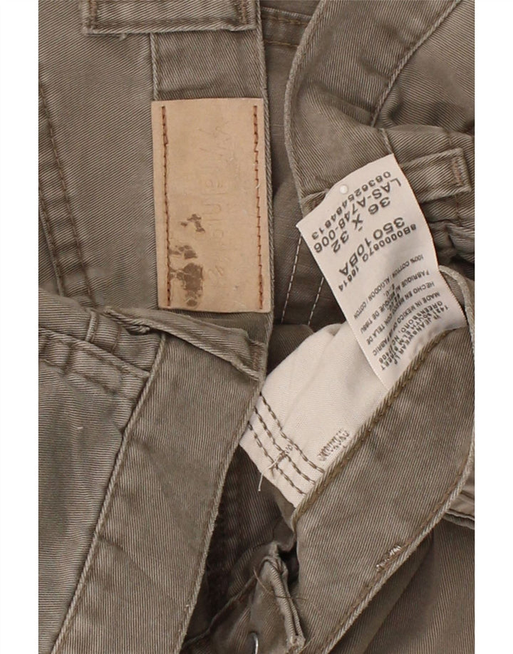 WRANGLER Mens Straight Casual Trousers W36 L32 Brown Cotton Vintage Wrangler and Second-Hand Wrangler from Messina Hembry 