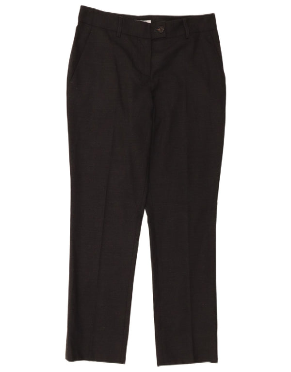 Moschino Womens Slim Suit Trousers UK 10 Small W28 L27 Grey Virgin Wool