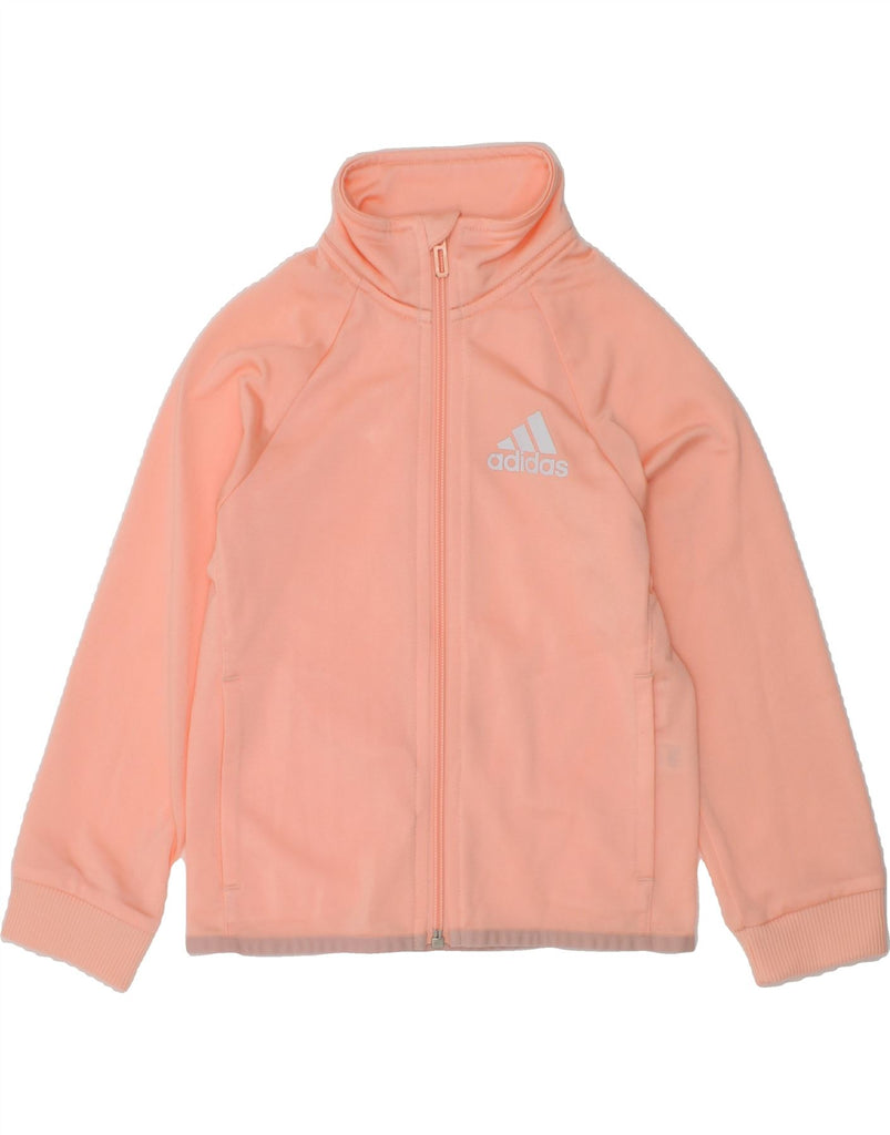 ADIDAS Girls Graphic Tracksuit Top Jacket 2-3 Years Orange | Vintage Adidas | Thrift | Second-Hand Adidas | Used Clothing | Messina Hembry 