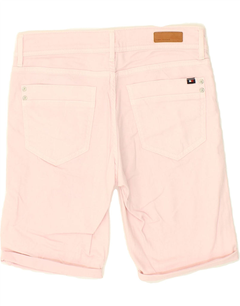 TOMMY HILFIGER Womens Milan Slim Fit Denim Shorts W28 Medium Pink Cotton | Vintage Tommy Hilfiger | Thrift | Second-Hand Tommy Hilfiger | Used Clothing | Messina Hembry 