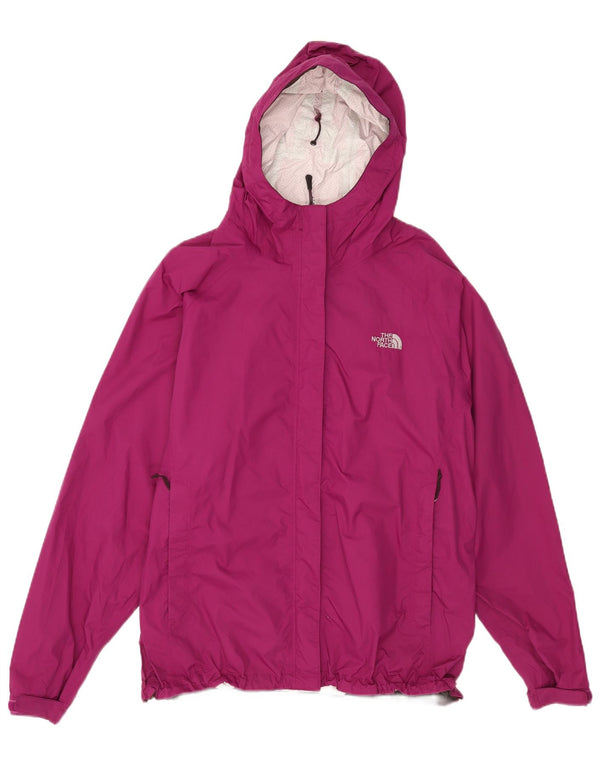 The North Face Womens Hooded Oversized Rain Jacket UK 18 XL Purple Nylon