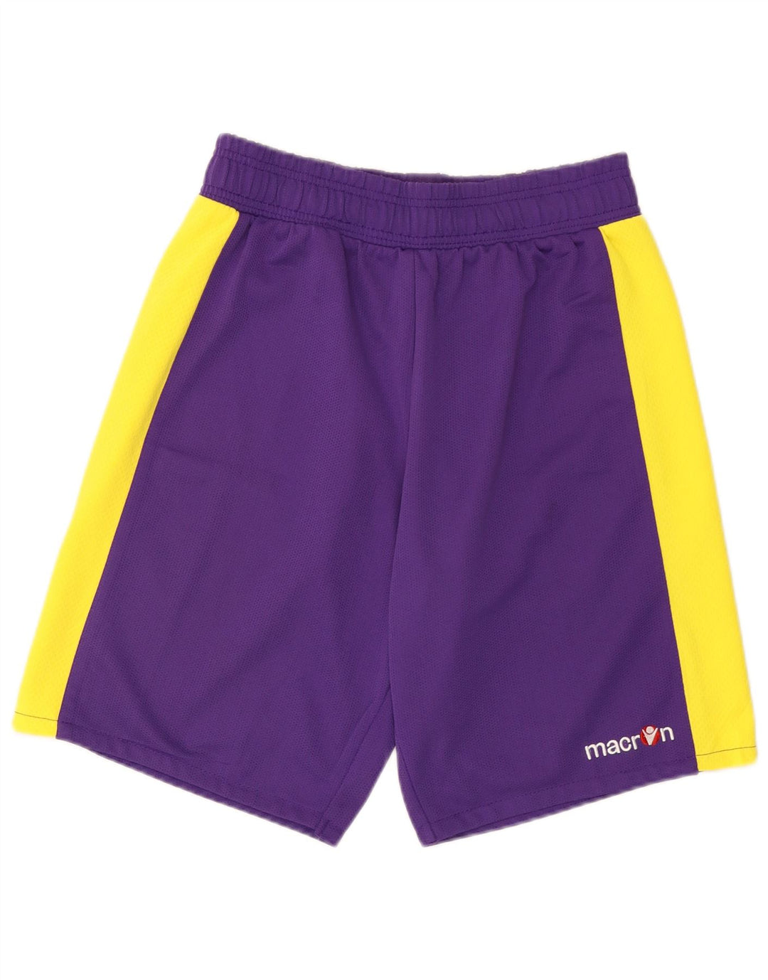 Macron Mens Sport Shorts Medium Purple Colourblock Polyester