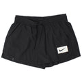 NIKE Womens Sport Shorts UK 14 Medium  Black Polyester