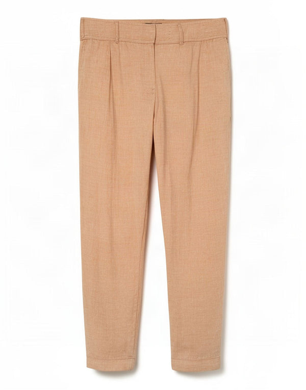 Marks & Spencer Womens Slim Chino Trousers UK 8 Small W28 L28 Pink Linen