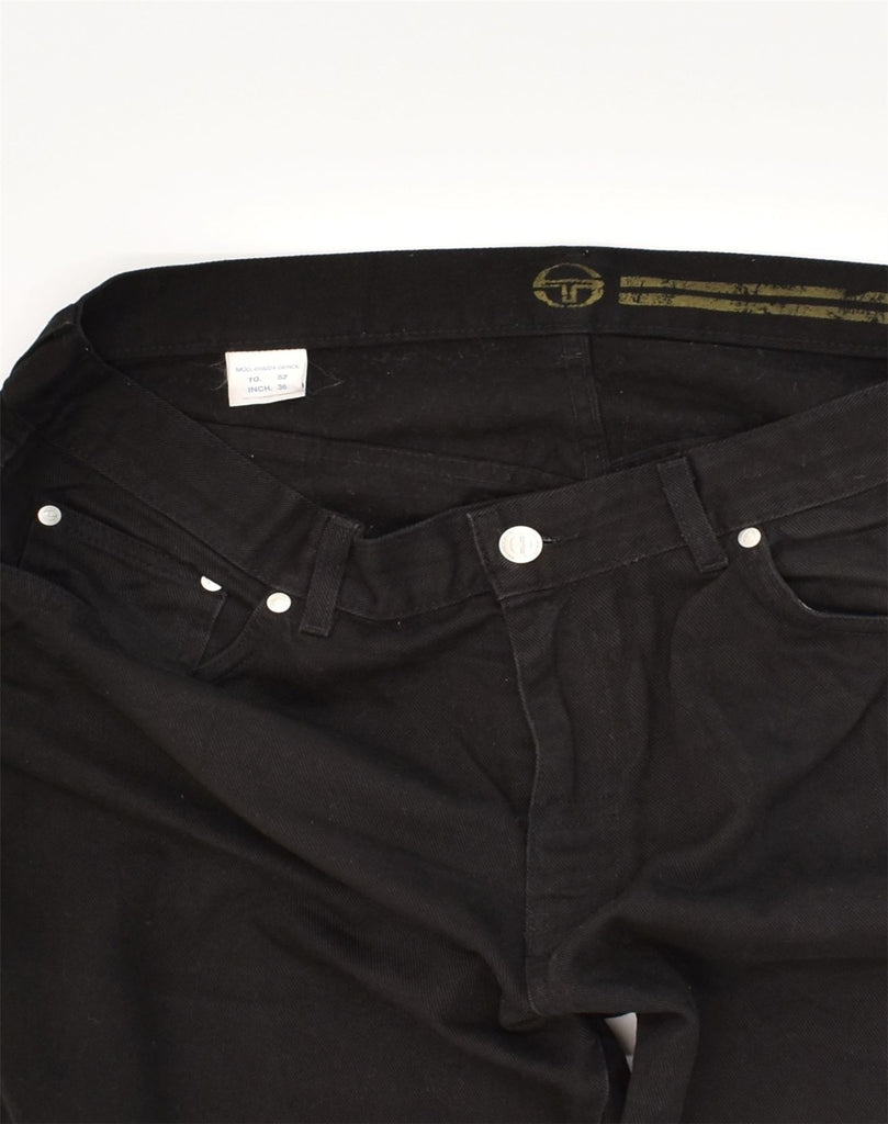 SERGIO TACCHINI Mens Straight Jeans W36 L28 Black Cotton | Vintage Sergio Tacchini | Thrift | Second-Hand Sergio Tacchini | Used Clothing | Messina Hembry 