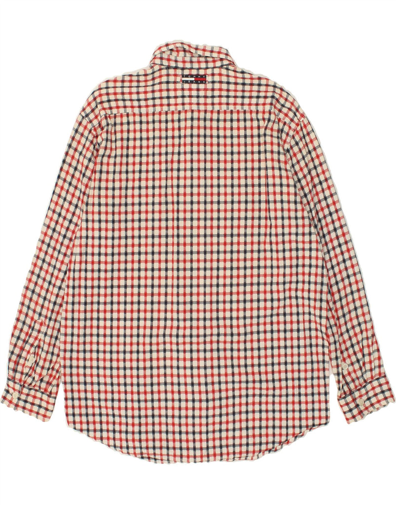 TOMMY HILFIGER Mens Shirt Large Multicoloured Check Cotton | Vintage Tommy Hilfiger | Thrift | Second-Hand Tommy Hilfiger | Used Clothing | Messina Hembry 