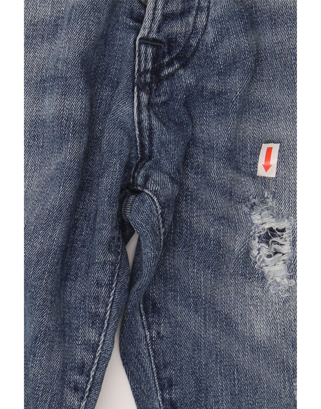 JACK & JONES Mens GLENN Distressed Slim Jeans W27 L32 Blue Cotton Vintage Jack & Jones and Second-Hand Jack & Jones from Messina Hembry 