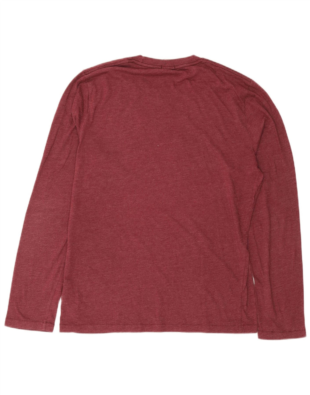 ABERCROMBIE & FITCH Mens Muscle Graphic Top Long Sleeve Large Burgundy