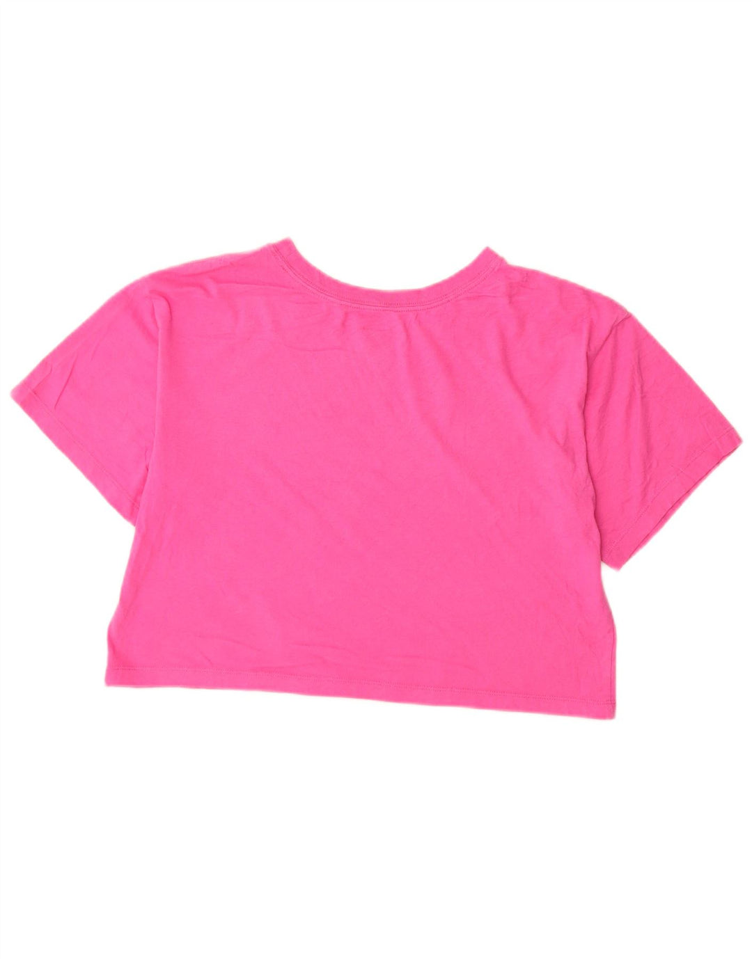 CHAMPION Womens Crop Graphic T-Shirt Top UK 10 Small Pink