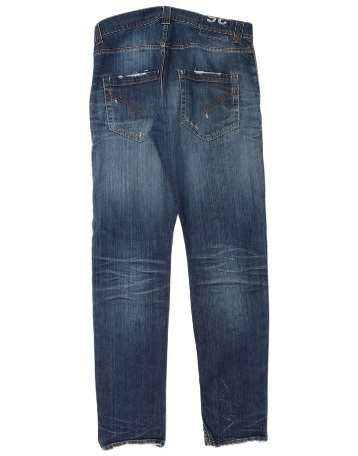Dondup Mens Slim Jeans W36 L34 Blue Cotton
