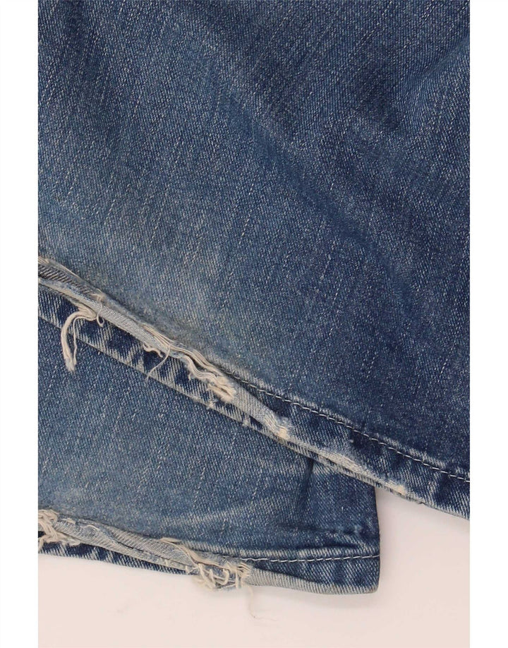 Replay Mens Bootcut Jeans W33 L36 Blue Cotton