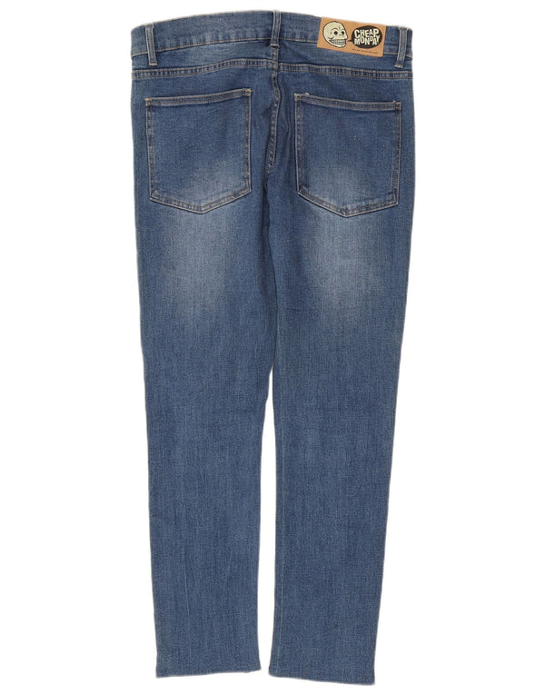 Cheap Monday Mens Slim Jeans W30 L29 Blue Cotton