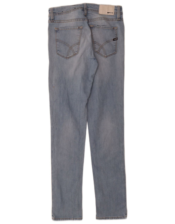 Gas Womens Skinny Jeans W29 L32 Blue Cotton