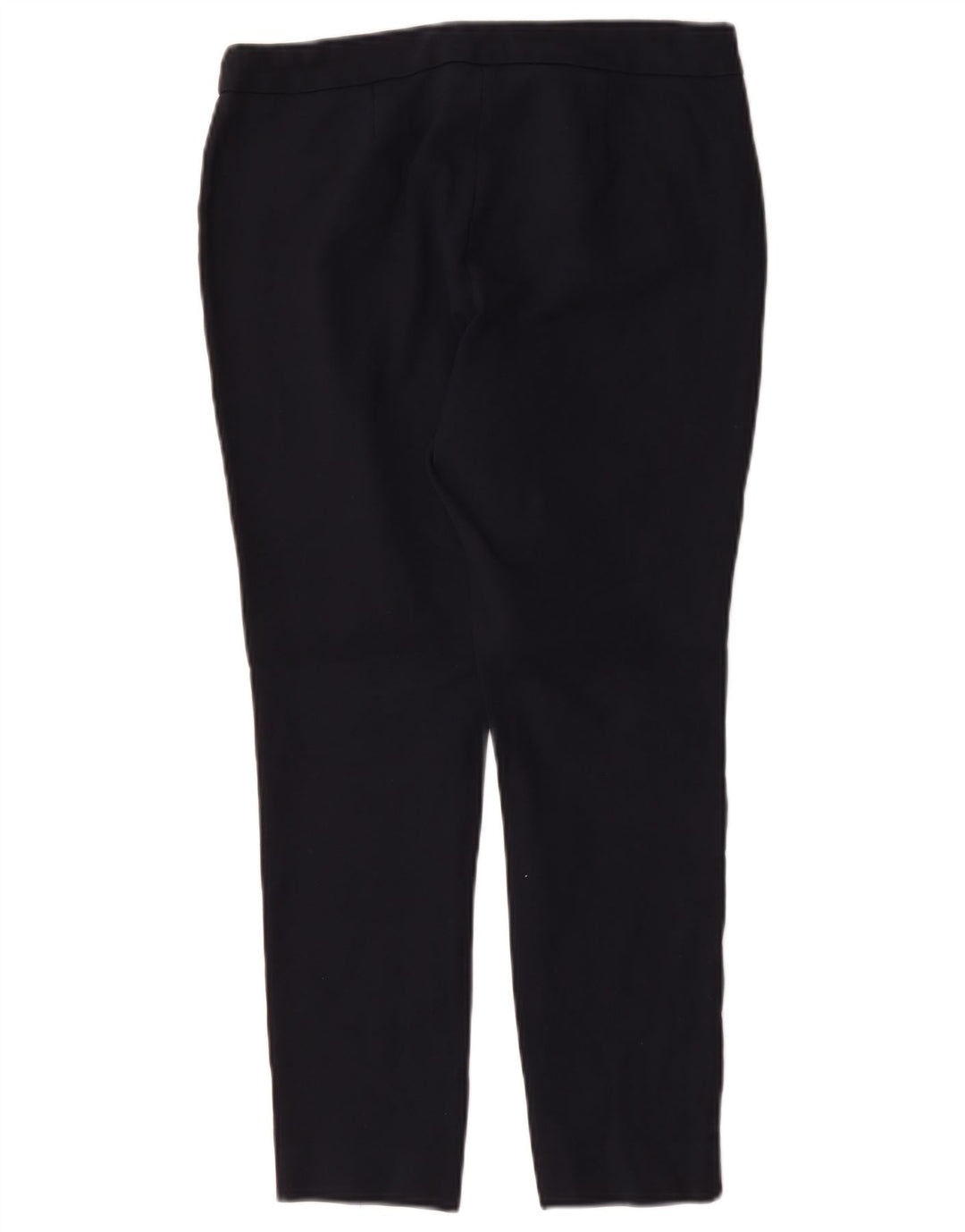 Marks & Spencer Womens Cropped Trousers UK 12 Medium W30 L25 Navy Blue