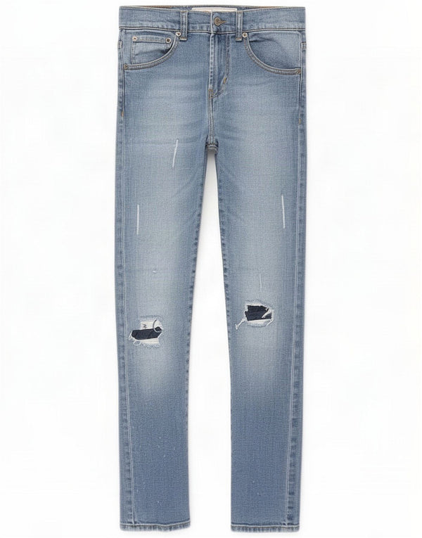 Levi's Boys 510 Distressed Skinny Jeans 11-12 Years W26 L30 Blue Cotton