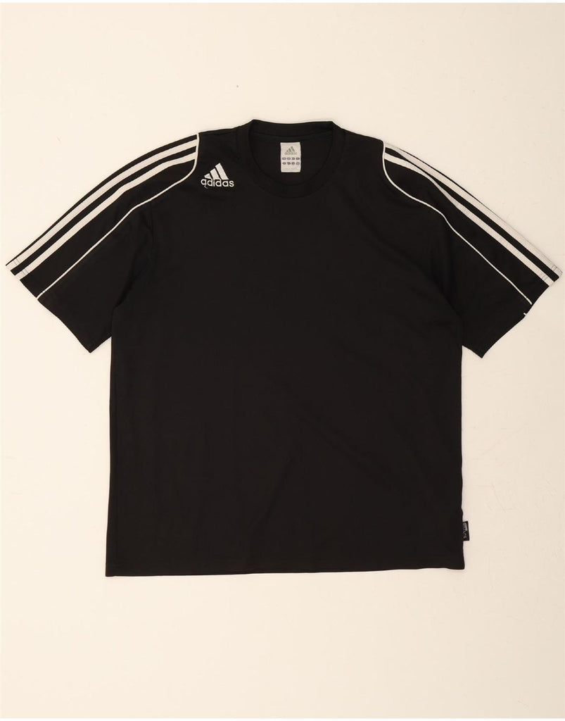 ADIDAS Mens Climalite T-Shirt Top Large Black Vintage Adidas and Second-Hand Adidas from Messina Hembry 