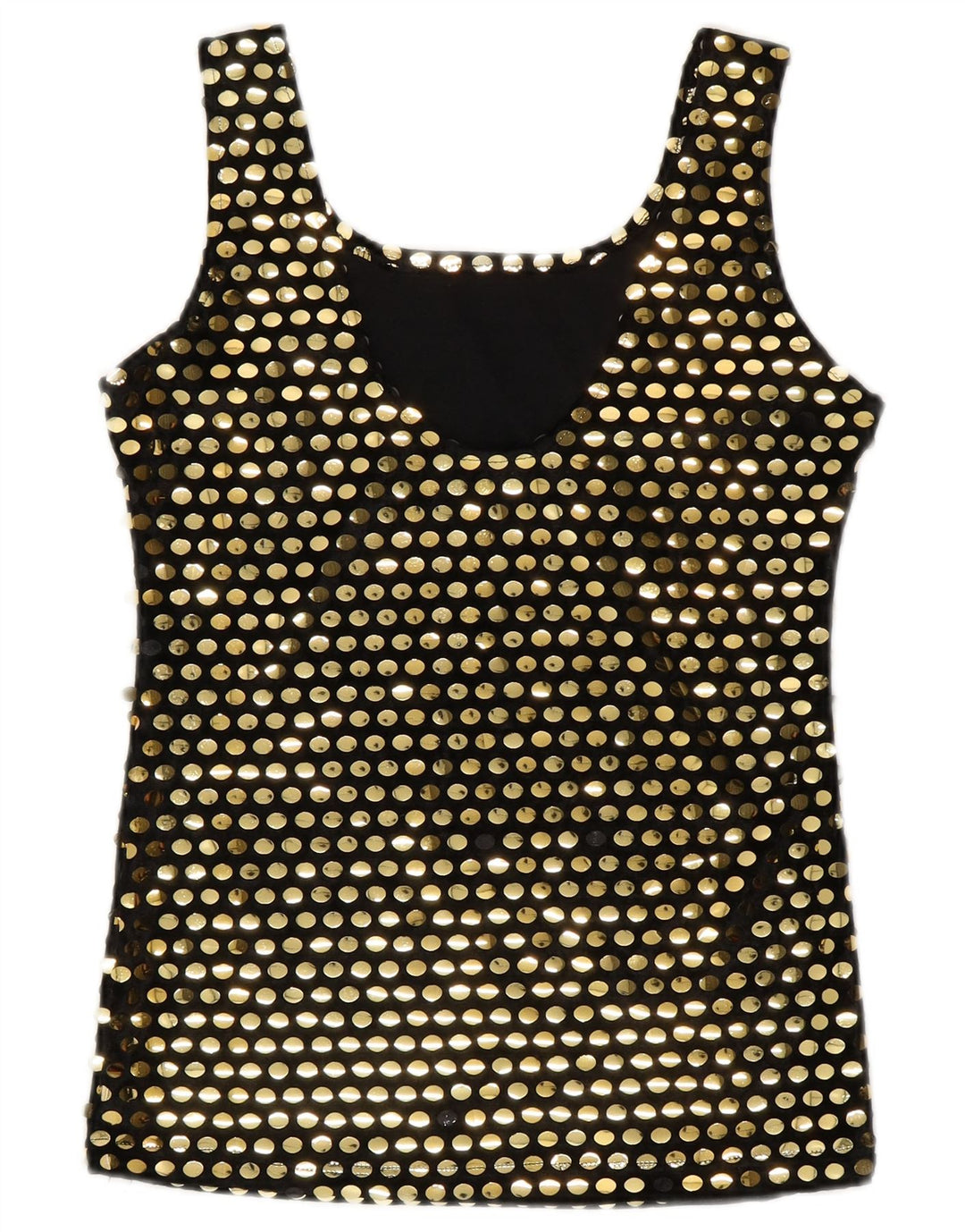 Vintage Womens Sleeveless Blouse Top UK 10 Small Black Polyester