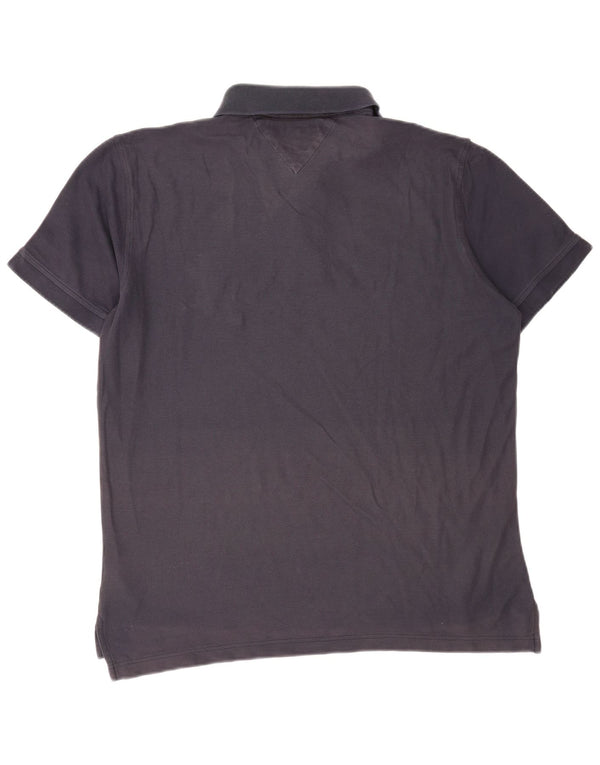 Tommy Hilfiger Mens Regular Fit Polo Shirt XL Navy Blue Cotton
