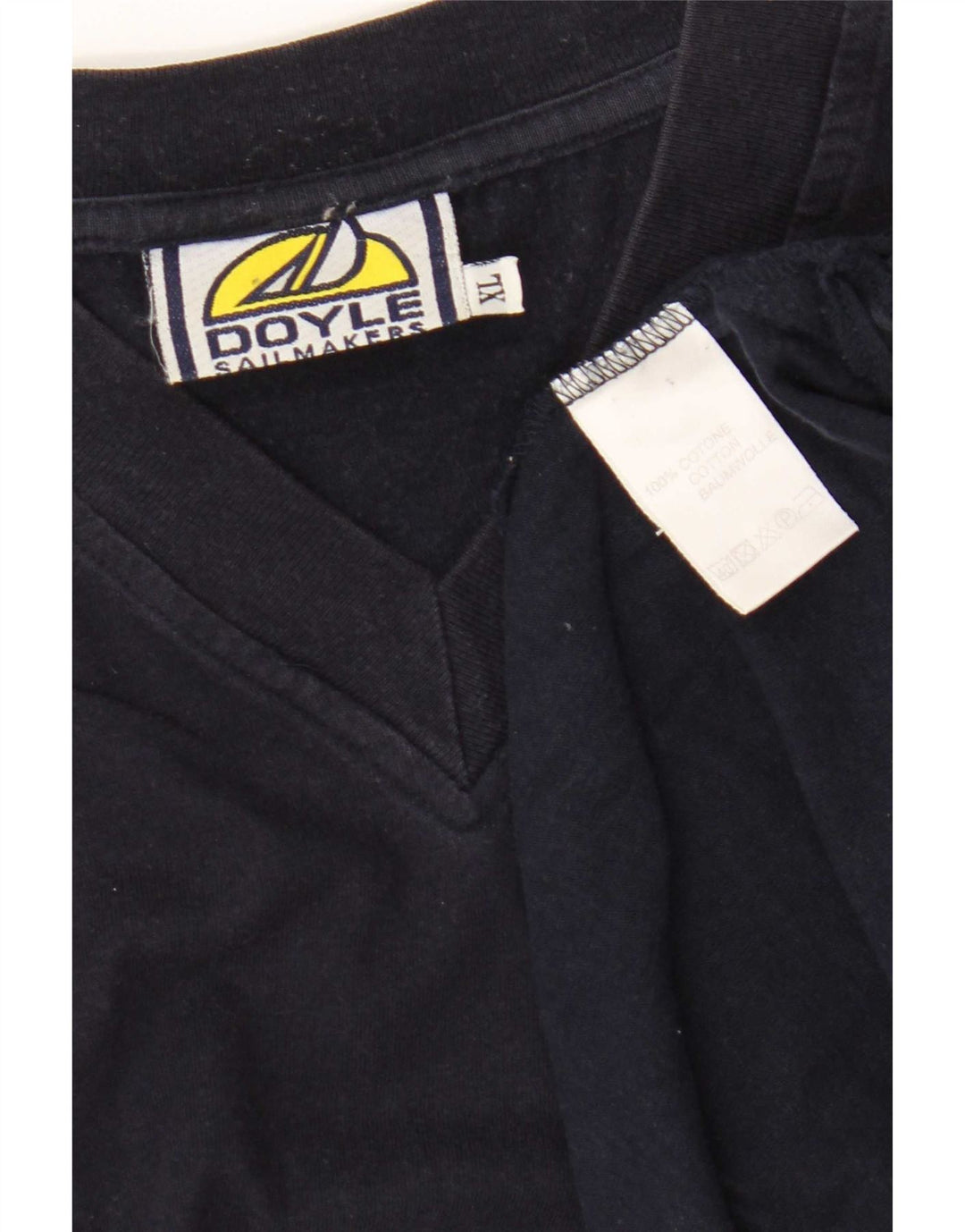 Doyle Mens Graphic T-Shirt Top XL Navy Blue Cotton