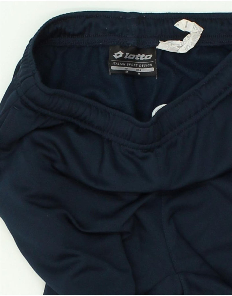 LOTTO Boys Tracksuit Trousers Joggers 7-8 Years Medium Navy Blue Polyester | Vintage Lotto | Thrift | Second-Hand Lotto | Used Clothing | Messina Hembry 