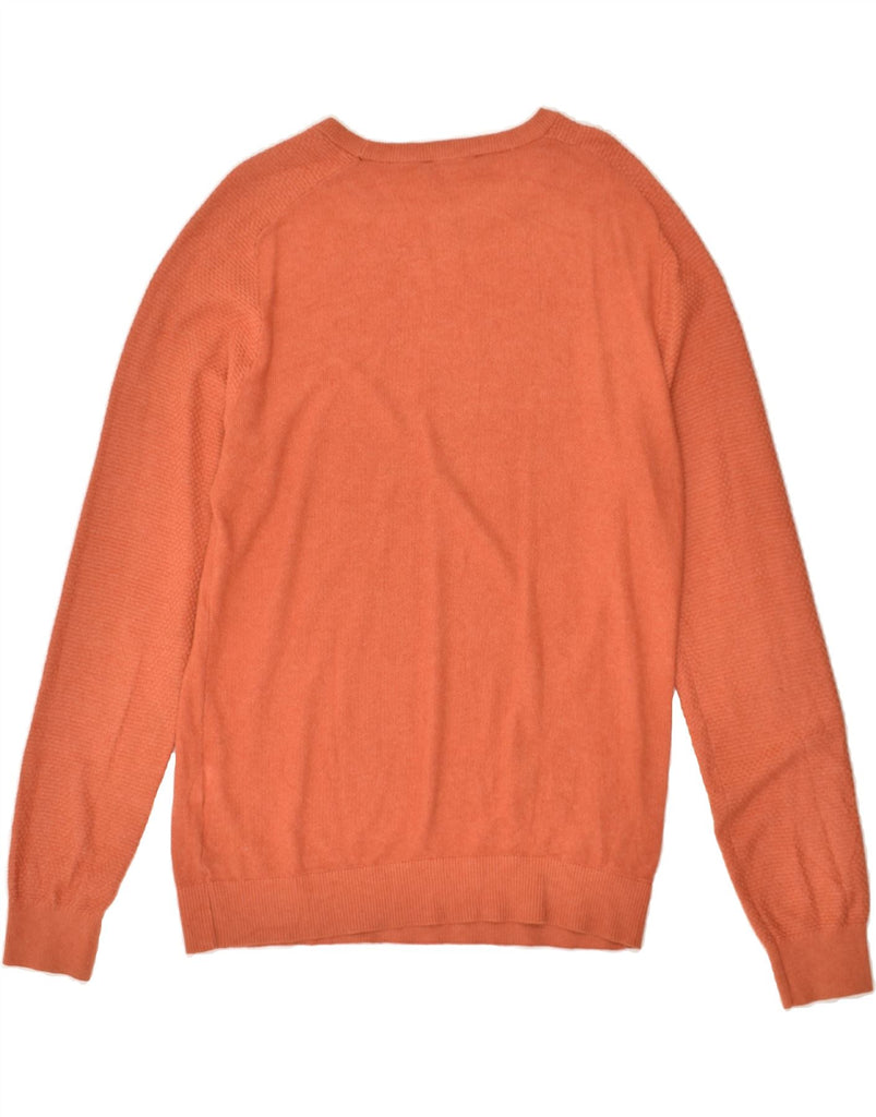 JACK & JONES Mens Crew Neck Jumper Sweater Large Orange Cotton | Vintage Jack & Jones | Thrift | Second-Hand Jack & Jones | Used Clothing | Messina Hembry 