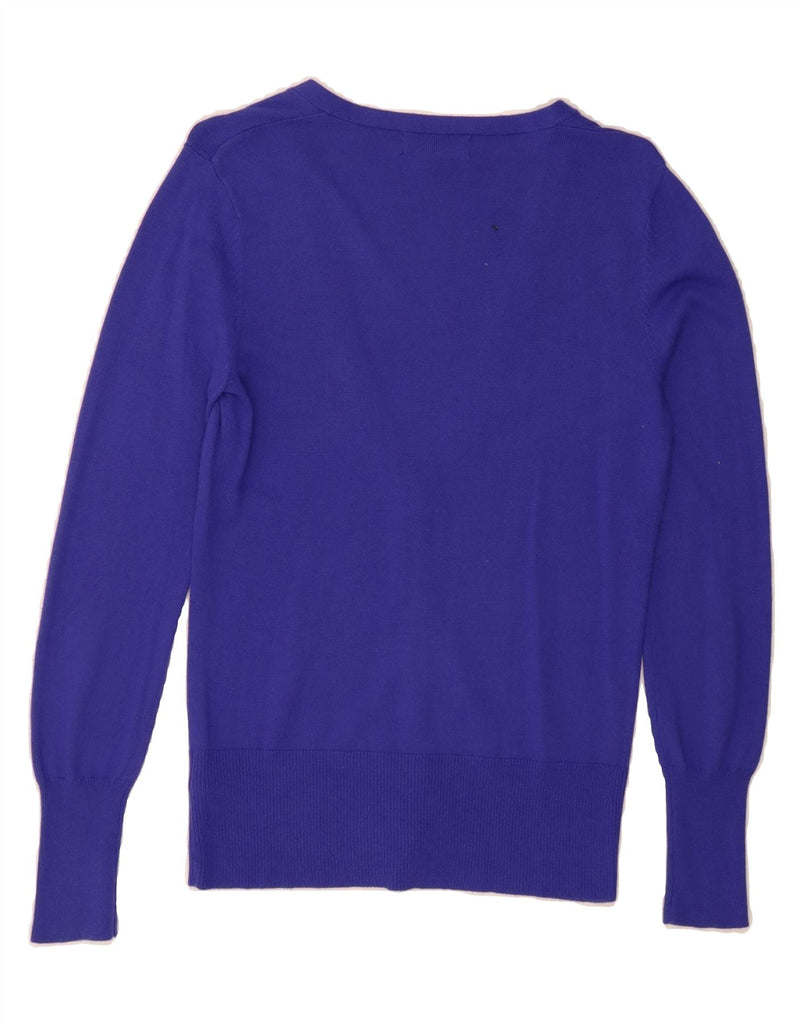 MOSSIMO Womens Cardigan Sweater UK 6 XS Blue Nylon Vintage Mossimo and Second-Hand Mossimo from Messina Hembry 