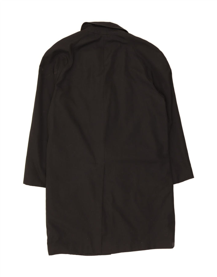 WELLINGTON Mens Trench Coat UK 44 2XL Black Polyester