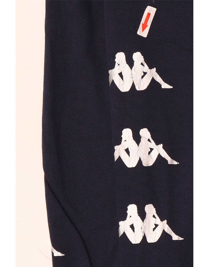 Kappa Mens Graphic Tracksuit Trousers Medium Navy Blue