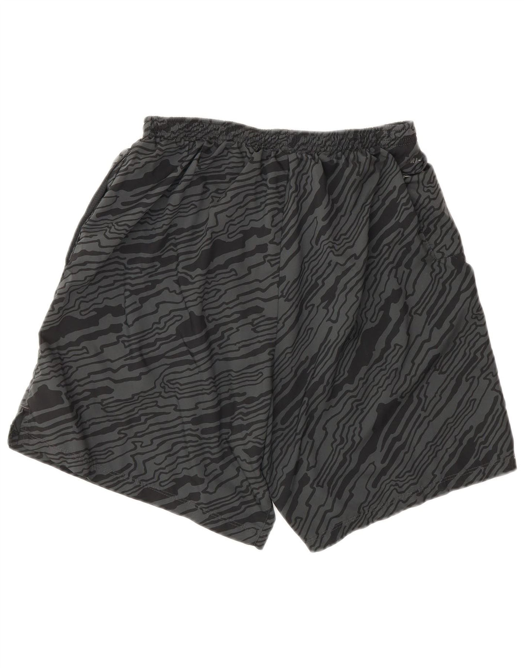 NIKE Mens Dri Fit Abstract Pattern Sport Shorts Large  Grey Polyester
