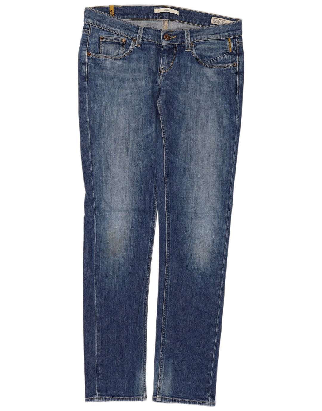 MELTIN' POT Womens Mendel Slim Jeans W29 L32 Blue Cotton