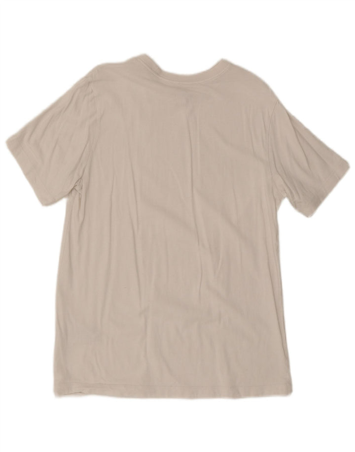 Nike Mens Graphic T-Shirt Top Medium White Cotton