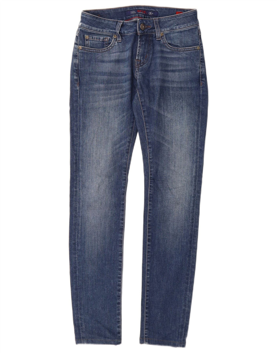 Rifle Womens Skinny Jeans W25 L28 Blue