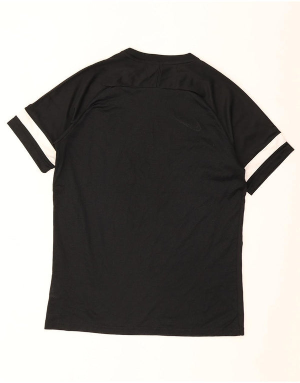 Nike Mens Dri Fit T-Shirt Top Large Black Colourblock Polyester