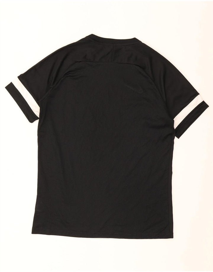 Nike Mens Dri Fit T-Shirt Top Large Black Colourblock Polyester