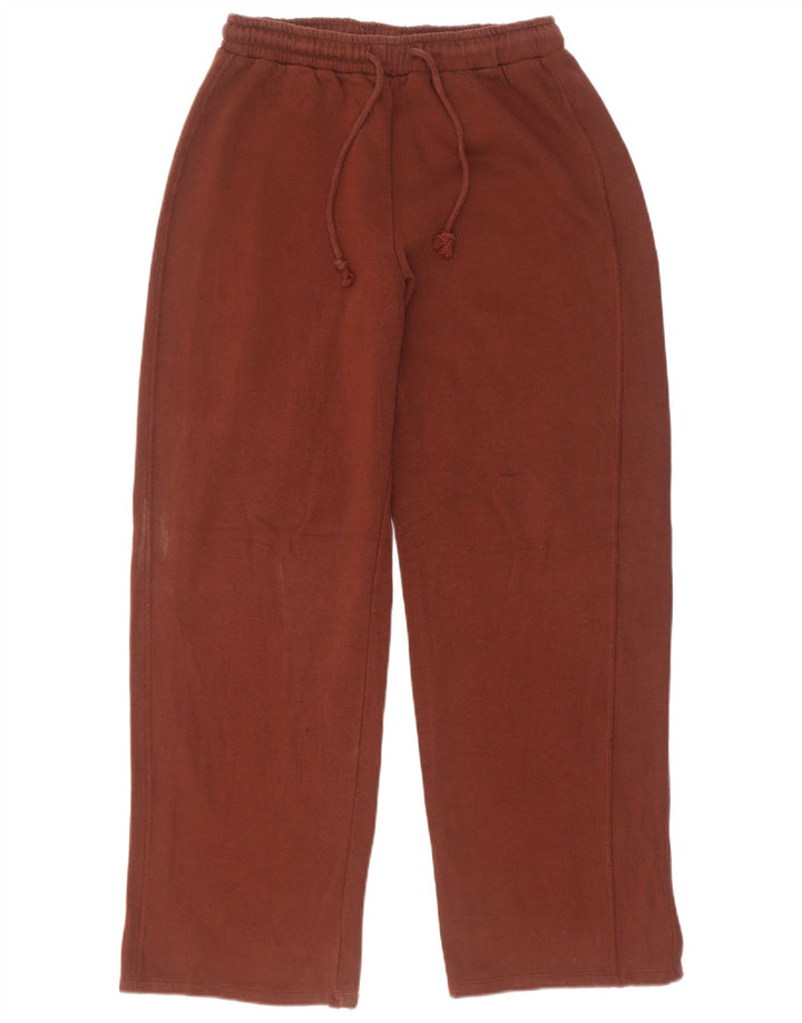 Zara Womens Tracksuit Trousers UK 10 Small Brown Cotton