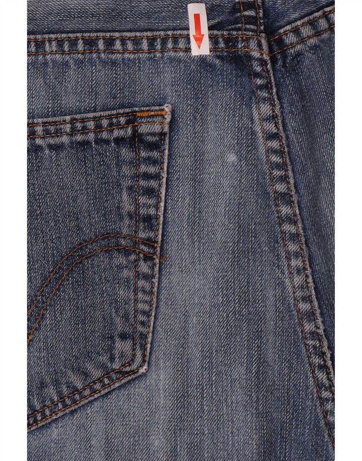 Levi's Mens Cropped Straight Jeans W38 L26 Blue Cotton