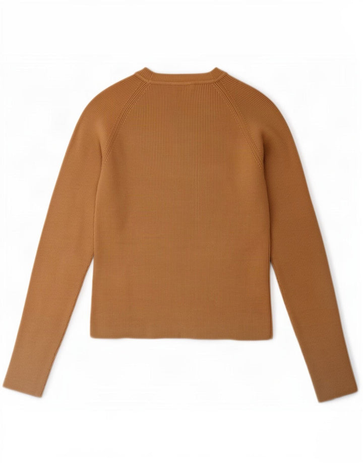 Zara Womens Top Long Sleeve UK 18 XL Beige Viscose