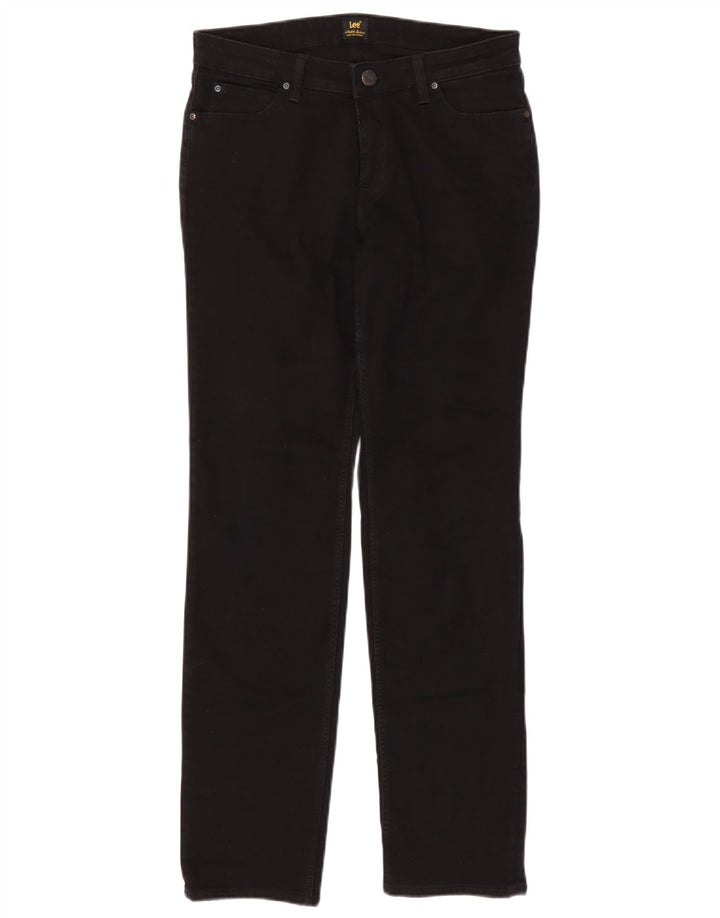 Lee Womens Marion Straight Jeans W31 L33 Black Cotton