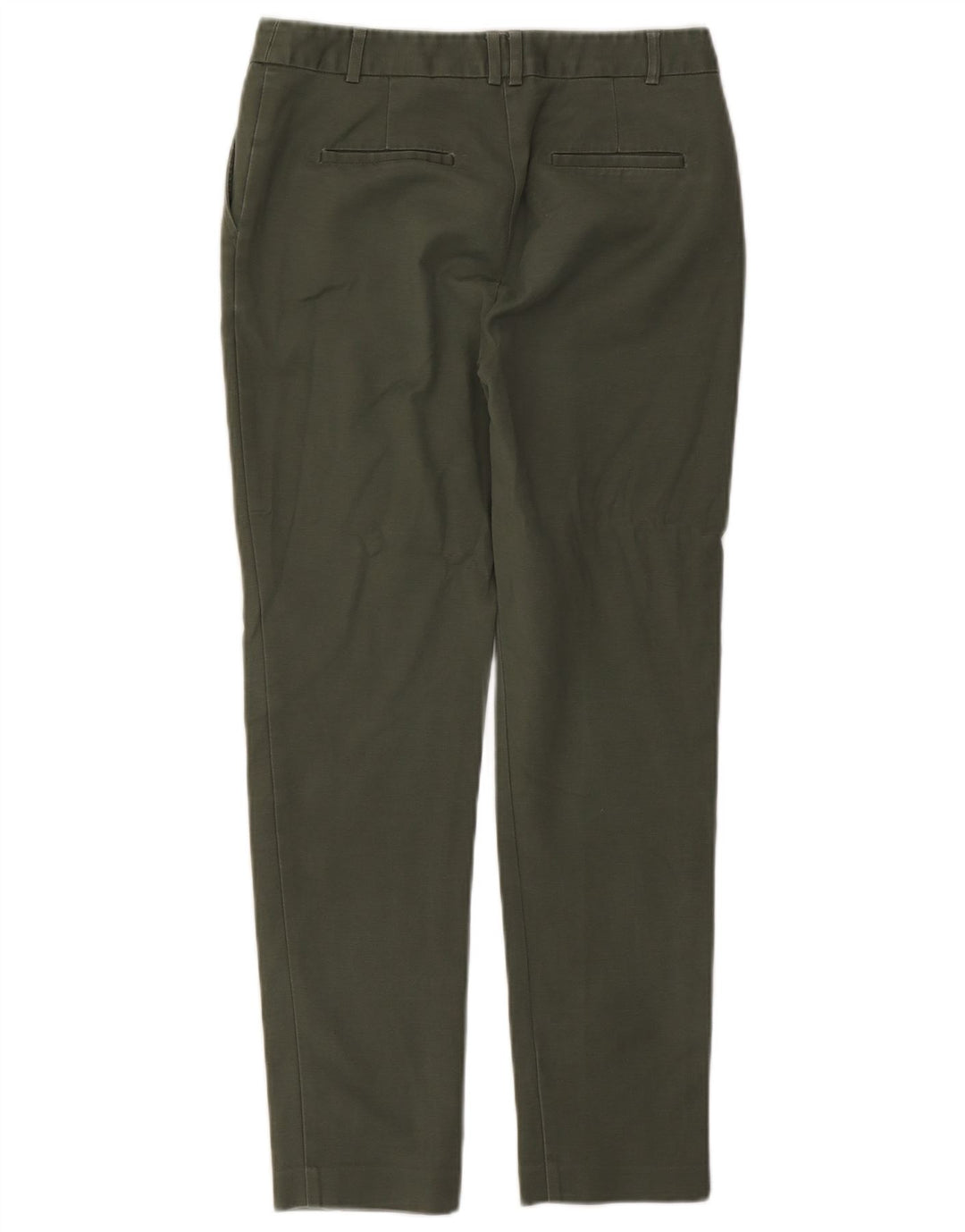 OASIS Womens Slim Chino Trousers UK 8 Small  W26 L27 Green Cotton