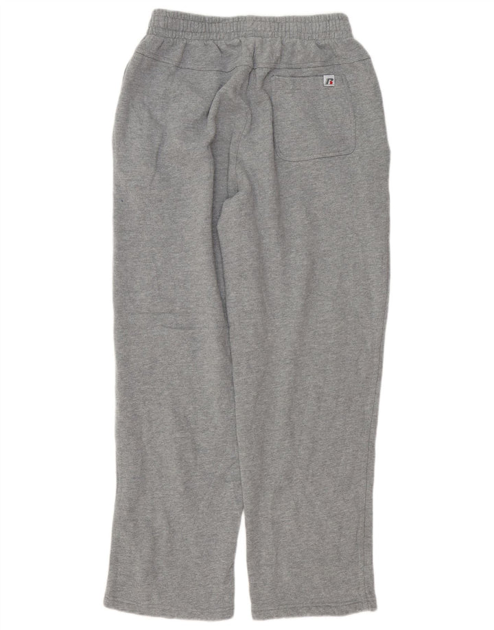 RUSSELL ATHLETIC Mens Tracksuit Trousers Medium Grey Cotton