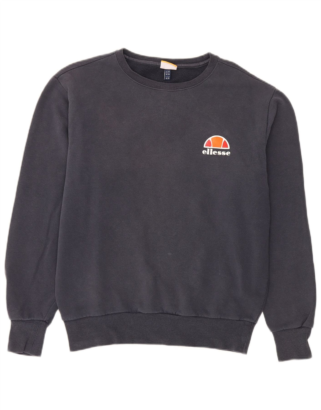 Ellesse Mens Sweatshirt Jumper Medium Navy Blue Cotton