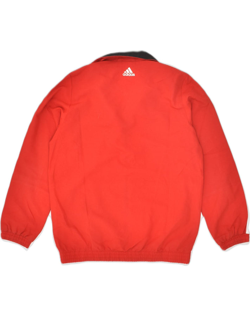 ADIDAS Boys Graphic Tracksuit Top Jacket 9-10 Years Red Polyester | Vintage Adidas | Thrift | Second-Hand Adidas | Used Clothing | Messina Hembry 