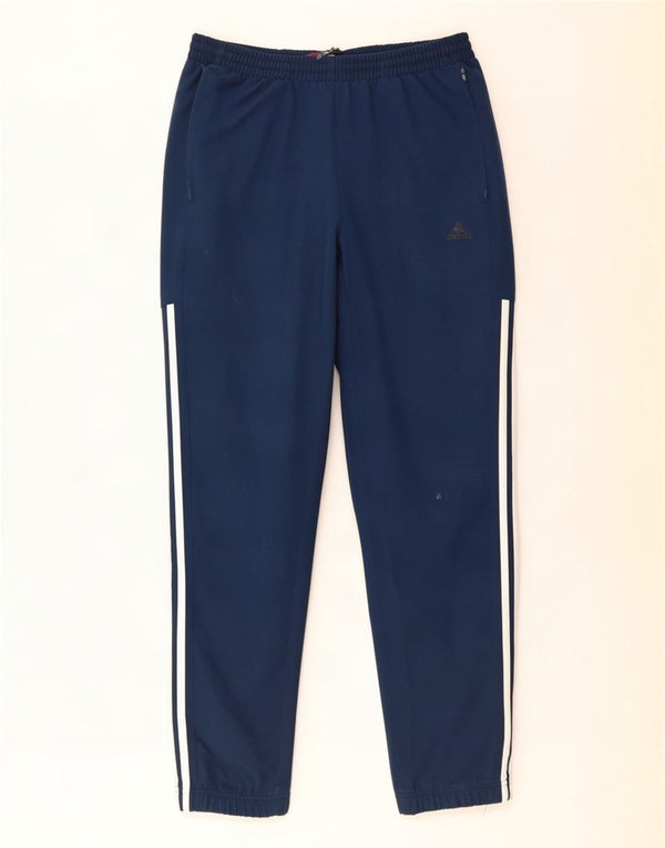 Adidas Mens Tracksuit Trousers Medium Navy Blue Polyester