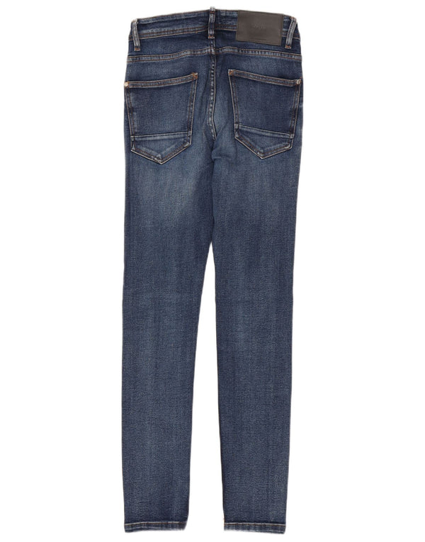 Zara Mens Skinny Jeans EU 36 XS W28 L29 Blue Cotton