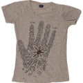 Trussardi Jeans Womens Graphic T-Shirt Top UK 12 Medium Grey