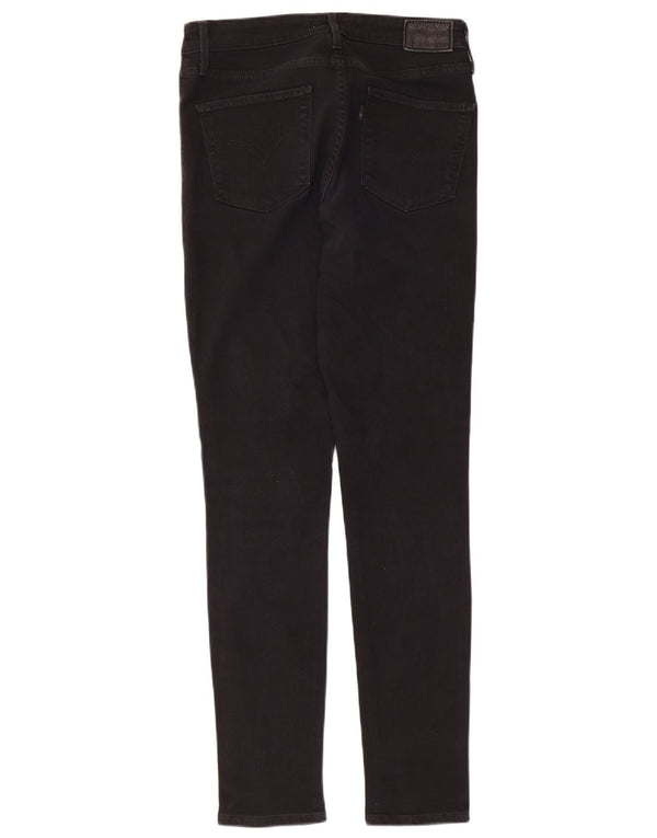 Levi's Womens 721 High Rise Skinny Jeans W29 L30 Black Cotton
